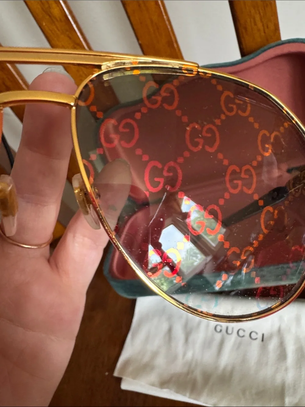 Gucci GG1220s Sunglasses with Brown Monogram Lenses